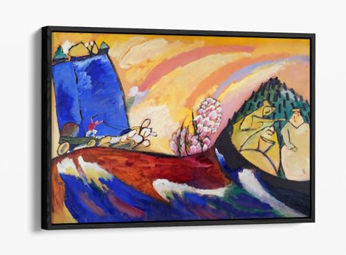 Toile de Vasily Kandinsky avec troïka flottante : éveillez l'émotion de l'art abstrait