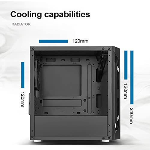 Image of Silverstone Technology FAH1MB Solid Side Panel, Black, Mid-Tower Micro-ATX Case with Mini-DTX and Mini-ITX Support (FARA H1M)
