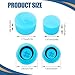Tecledsn Replacement Valve Caps for Car Air Conditioning, Leakproof R134a AC System Charging Port Caps Dust Cover, Car Accessories High & Low Pressure Valve Cap Universal for Vehicle AC (2PCS)