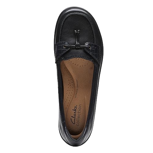 Clarks Black's Cora Haley Loafer, Black Leather, 6 Wide US by Clarks - Used condition - Image 7