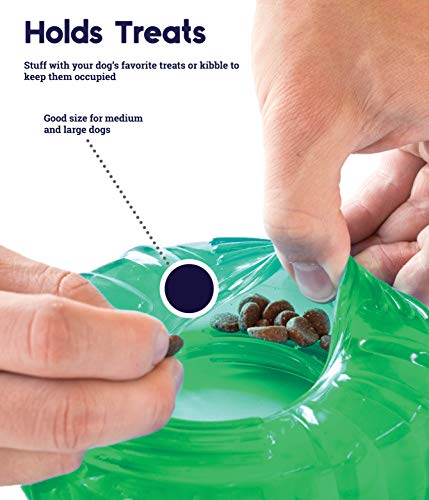 Image of Petstages Orka Tire Green Treat-Dispensing Dog Chew Toy