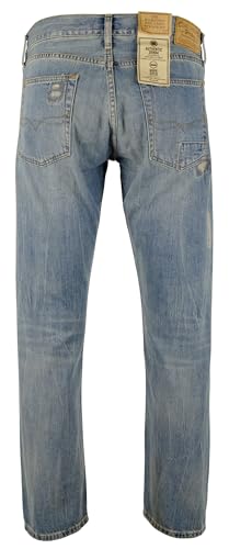 Men's The Hampton Relaxed Straight Fit Patch Jeans Blue2