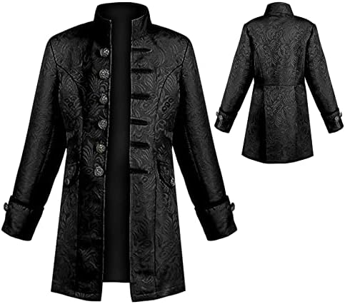 AIEOE Steampunk mantel voor jongens, middeleeuws, gothic, herrokken