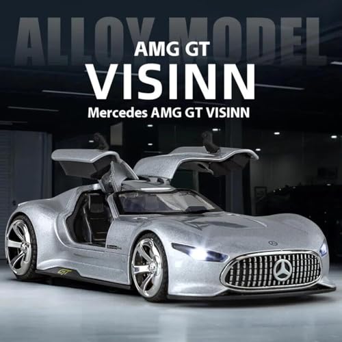 Image of Shot and Best Pull Back Die Cast Sports Car Toy, Metal Racing Car Model with Gullwing Doors, Realistic Collectible Vehicle, Gift Toy for Kids Boys Girls