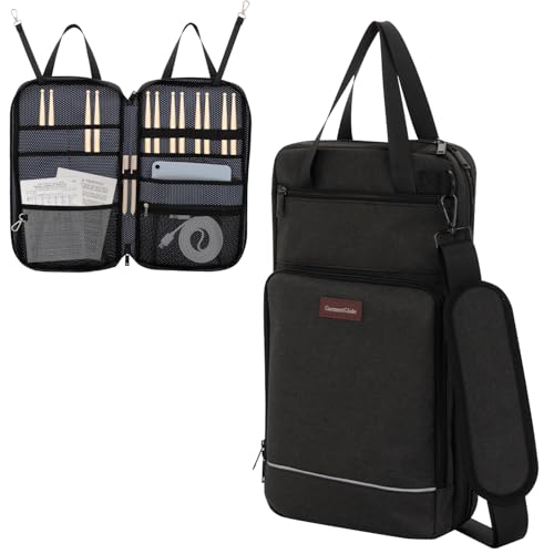 Drum Stick Bag with Hanging Hook,Drumsticks Bags with Adjustable Shoulder Strap,Drum...