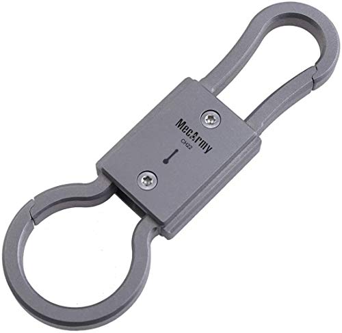 MecArmy CH22 Vintage Titanium Two-Way Anti-Lost Schlüsselring Schlüsselring Doppelseitig Design to Carry Keys, EDC Gear for Everyday Carry Cover