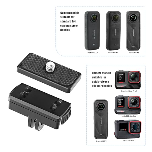 Support Insta360 Ace résistant aux vibrations avec adaptateur rapide Forevercam - 4