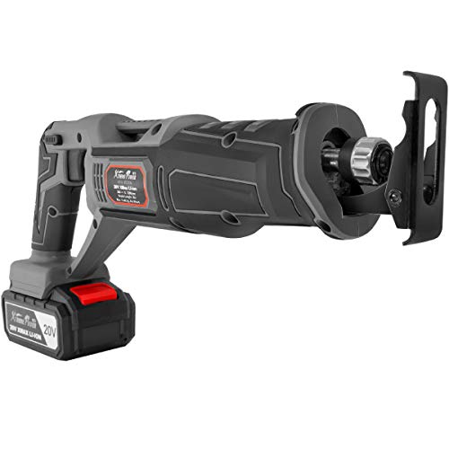 Xtremepowerus 20V Max Cordless Reciprocating Saw Battery-Powered 4.0Ah Cordless Saw Variable Speed With Tool Bag #TOP1
