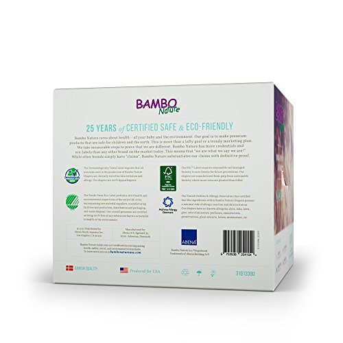 Bambo Nature Eco Friendly Baby Diapers Classic for Sensitive Skin, Size 3 (11-20 lbs), 66 Count (2 Packs of 33)