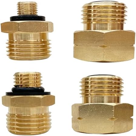 Lot de 2 adaptateurs valve réfrigérant, coupleurs rapides sécurité