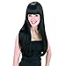 AGPtek New style black Fashion Long straight women's Girl full Hair Wig cosplay