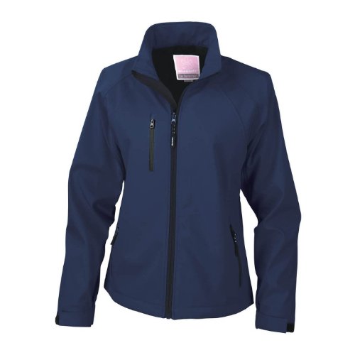 Result Ladies La Femme 2 Layer Softshell Jacket (L) (Silver Grey) #TOP3