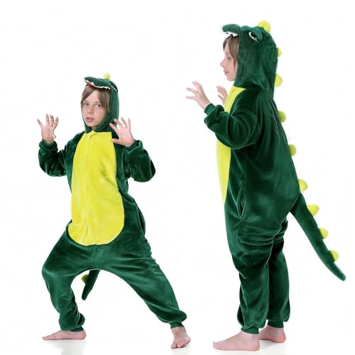 Fairycos Dinosaurier Kostüm Kinder Dino Dinokostüm Jungen Mädchen Halloween Karneval Kostüme 104 110 92 98 116 122 128
