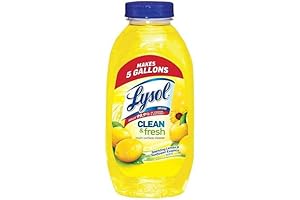 Lysol Floor Cleaner, Clean & Fresh Multi-Surface Cleaner - Pourable Sparkling Lemon...