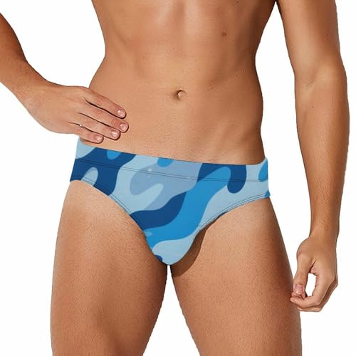Men's Low Rise Swim Briefs Bulge Swim Trunks