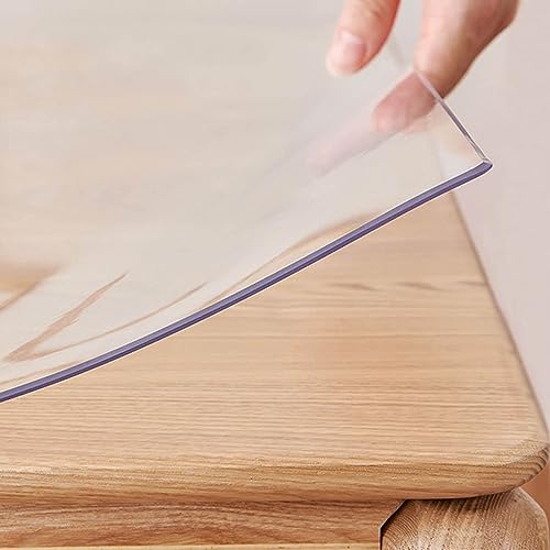 Nappe de table en PVC transparent 40x115 cm pour maison et bureau