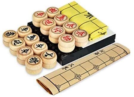 Preisvergleich Produktbild Leilims Internationale Schach-Dame-Chinesisches Schach Studenten Erwachsene Schach-Set Großer sind hochwertiges Massivholz Chinesisches Schach