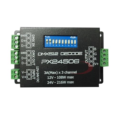 Contrôleur DMX512 LED PX24506 pour illuminer votre salon en bande RGB