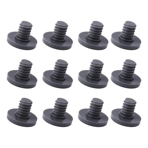 Image of 12pcs Replacement Bolt Accessory, Storage Plastic Sheds Replacement Screws Easy Bolt Clear Shed Shelf Kit Compatible with Suncast Storage Ez Sheds (Grey)