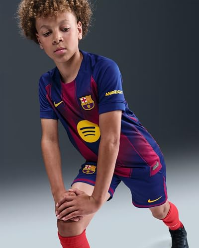 Nike FC Barcelona Dri-Fit Stad Hm Camiseta de fútbol para niños Deep Royal Blue/Midwest Gold 10/12 años