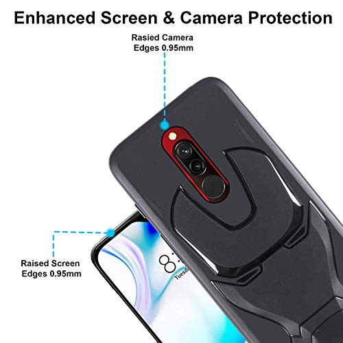 VIDO Silicone Back Cover for Xiaomi Mi Redmi 8 (Black) - Image 2