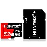 512GB Micro SD Card with Adapter High Speed Class 10 Memory Card for Android Smartphone Body Camera...