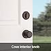 Kwikset Belleview Front Door Lock Handle and Deadbolt Set, Entry Handleset Exterior with Interior Door Knob, Venetian Bronze, Pick Resistant SmartKey Rekey Deadbolt Security, Brown