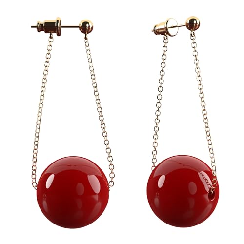 Dangle Earrings for Women – 15mm Shell Pearl Drop Earrings – Elegant Statement Earrings for Gifts & Special Occasions