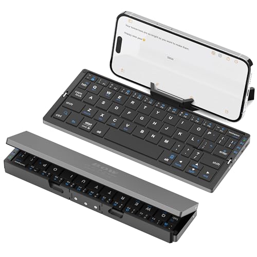 Sikai Tastiera Bluetooth Pieghevole, Tastiera Pieghevole Compatta Tastiera con layout