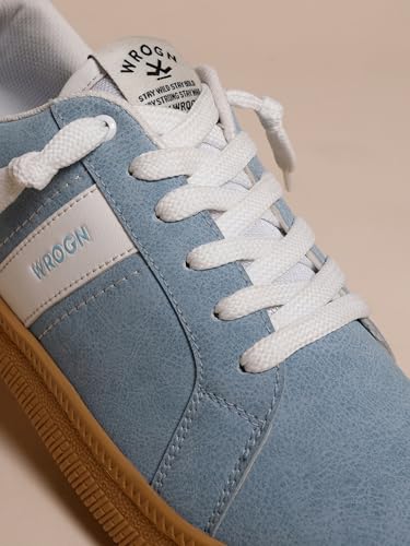 Image of WROGN Men's Sky Blue Casual Sneakers