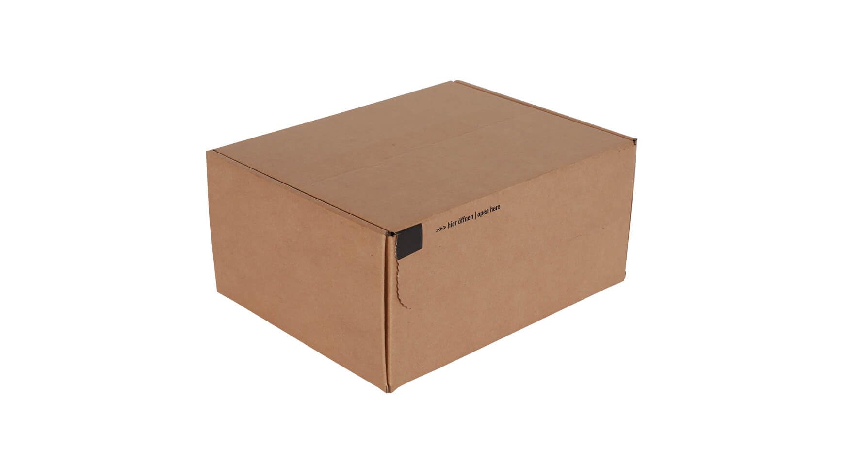 40x Modulbox 250 x 175 x 50 mm Selbstklebestreifen Braun Briefkarton Maxibrief Versandkarton DHL, Hermes, UPS
