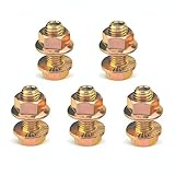 Anyhut 5-Pack M12 Flange Bolt Kit - Grade 10.9 High Carbon Steel, Zinc Plated, 35mm Length - for Automotive Control Arm, Subframe, Suspension & Truck Repair