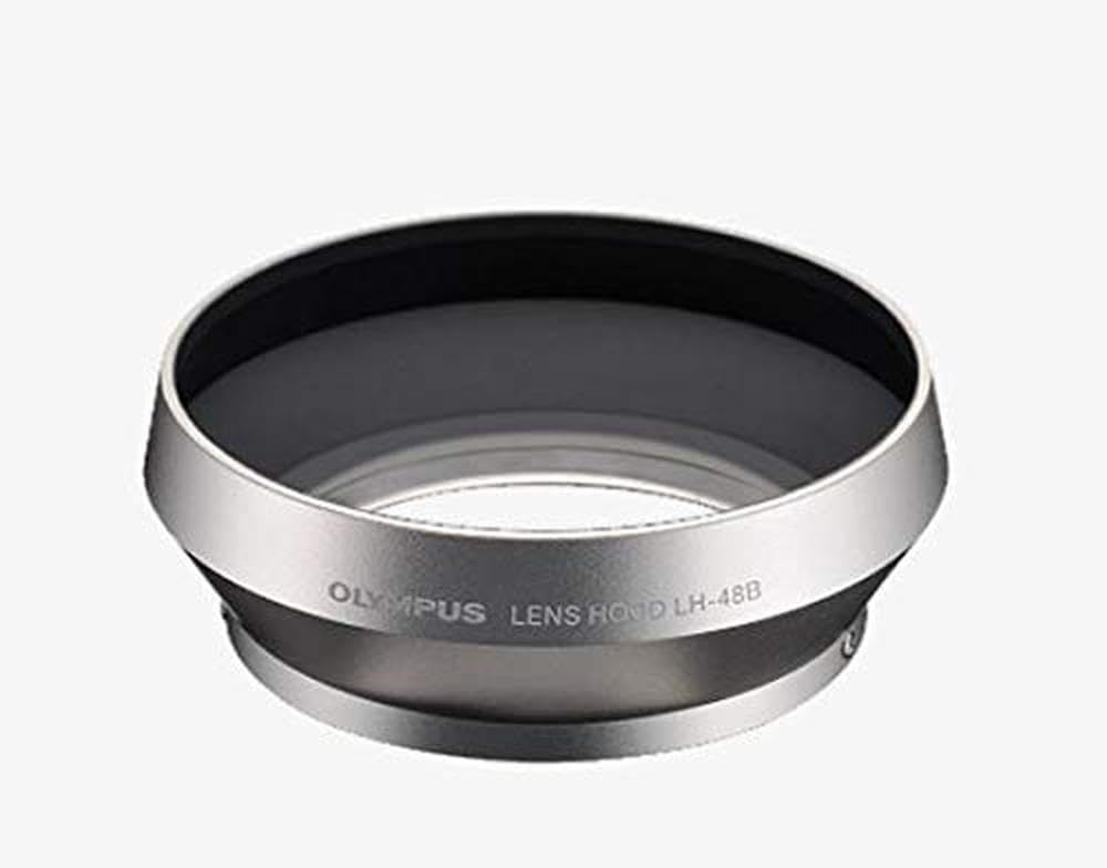 Olympus LC-48B Tappo Copriobiettivo In Metallo Per Obiettivo M.Zuiko Digital 17 Mm 1:1.8 | Nero Con Logo Olympus