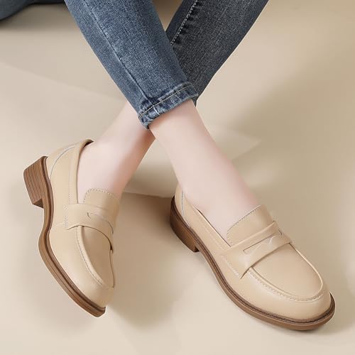 Image of Loafers for Women Black Penny Loafer Business Casual Shoes Women's Loafers & Slip-Ons Ladies Flats Comfortable Dressy