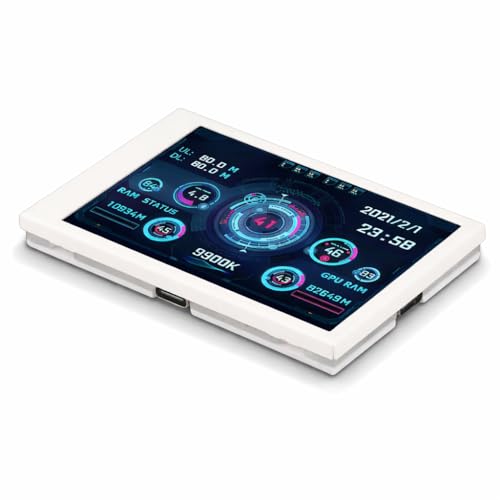 Moniteur de Température D'ordinateur, Affichage du Panneau de Capteur PC 3,5 Pouces, Affichage de la Température PC pour Les Données du Disque Dur CPU RAM, écran...