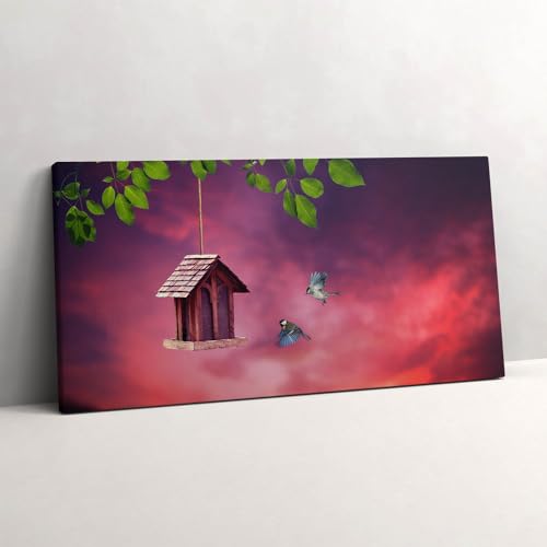 Peinture murale grand format Wallfluent Nichoir 100x50cm haut de gamme