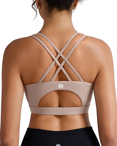 Image of RUNNING GIRL Sports Bras for Women,Padded Sports Bra Tank Top Sexy Crisscross Back High Impact Longline Workout Yoga Bra