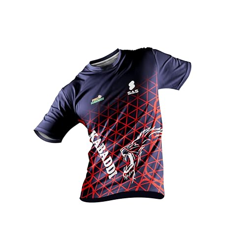 Image of Kabaddi Jersey for Boys & Men | Quick-Dry Stretchable Sports T-Shirt for Practice & Match Wear | Lightweight Durable & Breathable Fabric | Vibrant Team Colors