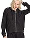 Volcom Women's Lived Zip Fleece Sweatshirt, Vintage Black