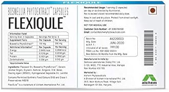 AlchemLife Flexiqule - A Natural Care For Joint Stiffness & Pain (Pack Of 3 Strips) (Ayurveda-32)