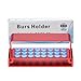 4PC Burs Holder Block Disinfection Box Aluminium Autoclave Unit 24 Holes Red