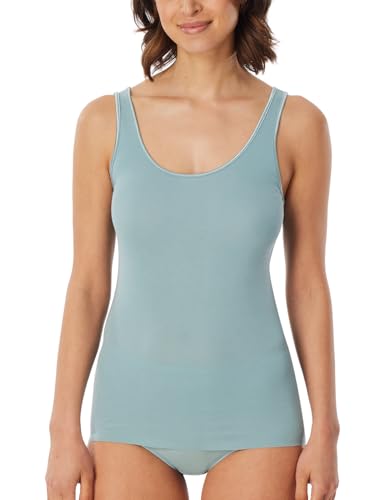 Schiesser Camiseta Interior para Mujer - Algodón de Lujo, Mineral_181512, 42