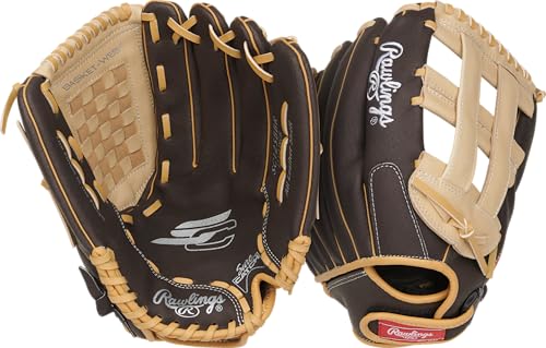 Rawlings | Sure Catch Adult Baseball Glove | Size 13' | Mocha/Camel | Left Hand Throw