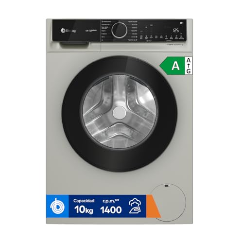 Balay - Lavadora, Libre Instalación, 10 kg, AutoDosificación, Programas Super Rápido y Rápido/mix, Programa plancha, Silenciosa, Home Connect, acero mate antihuellas, 3TS3104XH