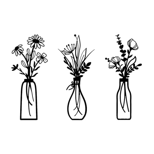 Kreative Blume Wanddeko Metall - Künstlerische Atmosphäre Metallbilder...