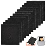 HOMURY 12 piezas de arena para gatos, filtro de carb贸n activo, filtro de carb贸n activo, filtro de carb贸n activo, filtro de olor de carbono, para bandeja de arena para gatos, control de olores (10,5 cm