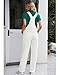 luvamia Overalls Women Loose Fit Denim Bib Baggy Overall Jumpsuit Straight Wide Leg Stretchy Jean Pants Fashion A3 Brilliant White Size XX-Large Fits US 20-22