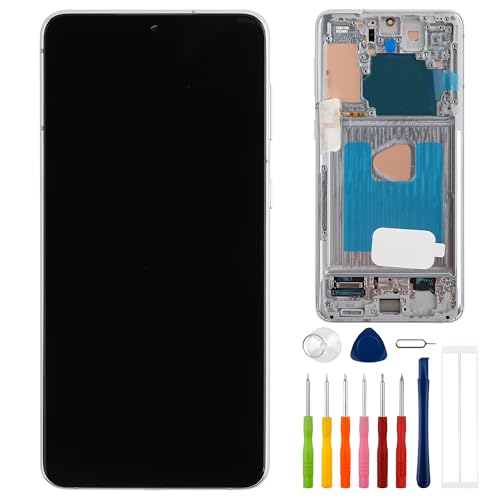 Écran OLED pour Samsung S21+ avec châssis argent fantôme