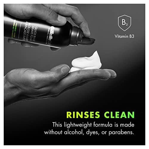 Gillette Quick Rinse Lightweight Shave Foam For Men By Gillettelabs, Shaving Foam That Helps Protect The Skin, 8.1 Oz #TOP2