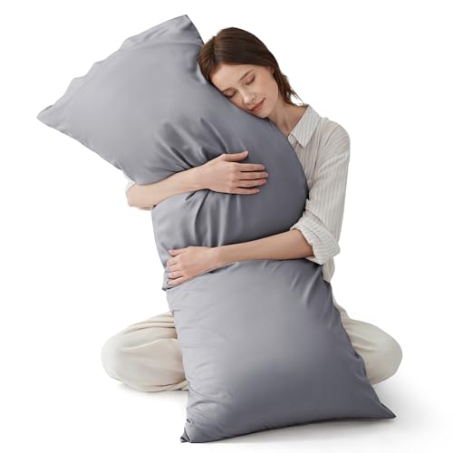 Bedsure PureWoven Body Long Pillowcase, 100% Rayon Derived from Bamboo